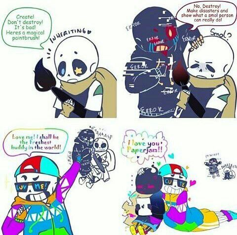 Ink x Error and PJ x Fresh *w* | Undertale Amino