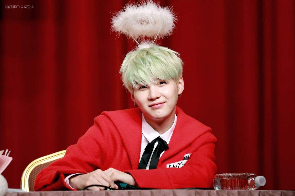 Yoongi in red. | ARMY's Amino