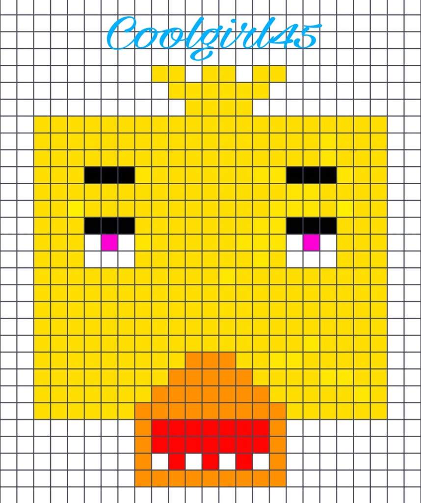 Pixilated chica! | Five Nights At Freddy's Amino