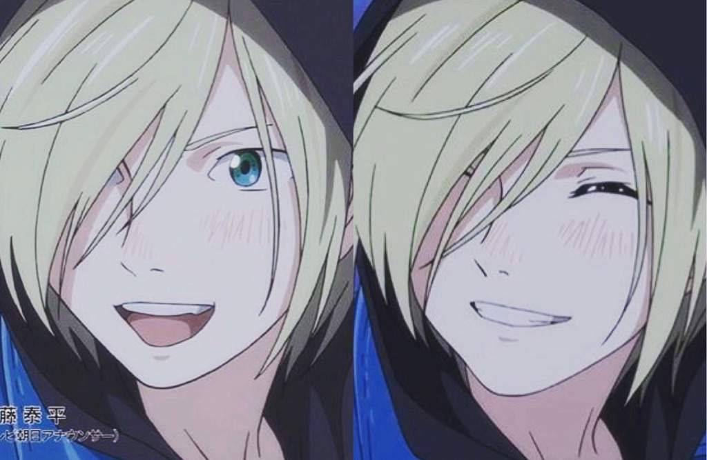 It's really rare to see these kind of smile on yurio's face :kiss...