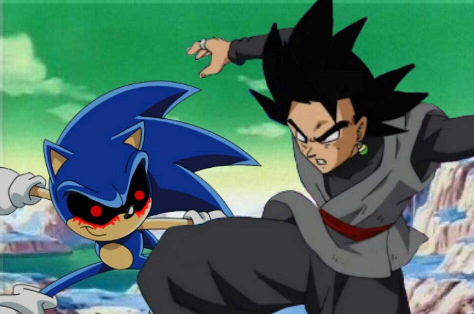 goku black vs sonic exe.