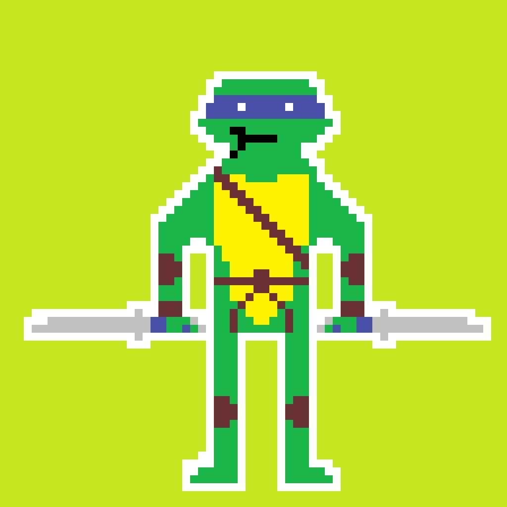 Sprite de Leonardo | ¤ TMNT en Español ¤ Amino