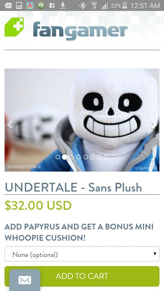 fangamer sans plush