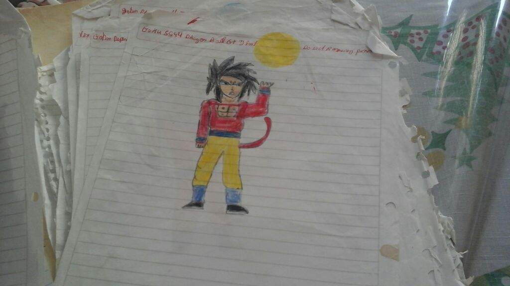 Hola Amigos Este Es Mi Dibujo De Dragon Ball Gt De Goku Ssj4