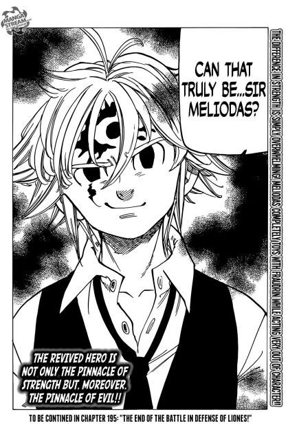 Meliodas in the manga after Resurrection | Anime Amino