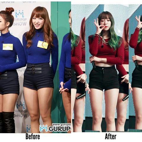 weight before gain diet idols pop diets kpop hani exid korea lose thicc weightloss loss idol lost she korean healthy