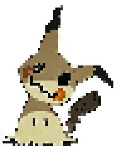 NEW! Mimikyu Pixel Art! Take so long To make but Finally its done ...