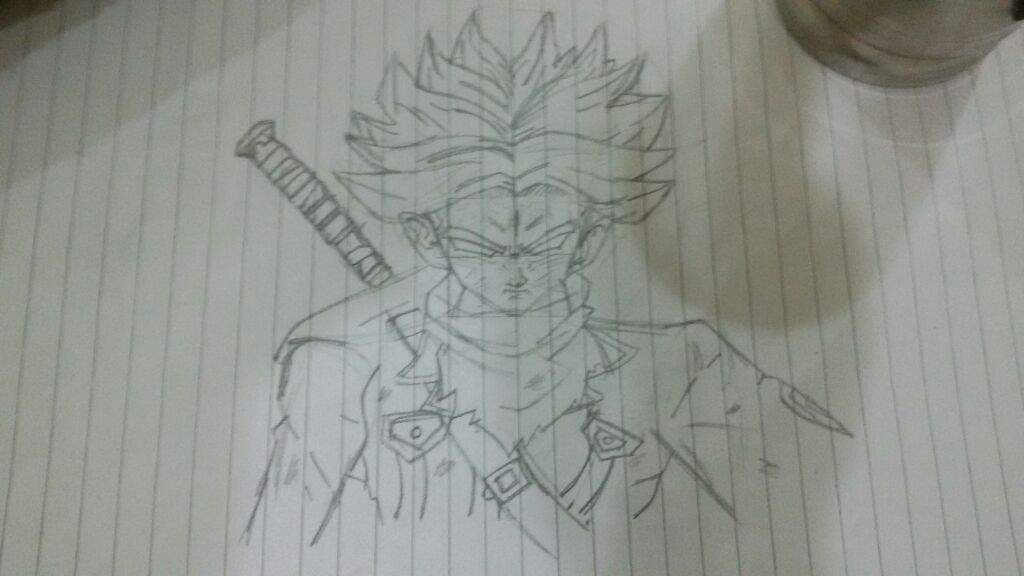 How To Draw Future Trunks False Super Saiyan Blue Step By Step