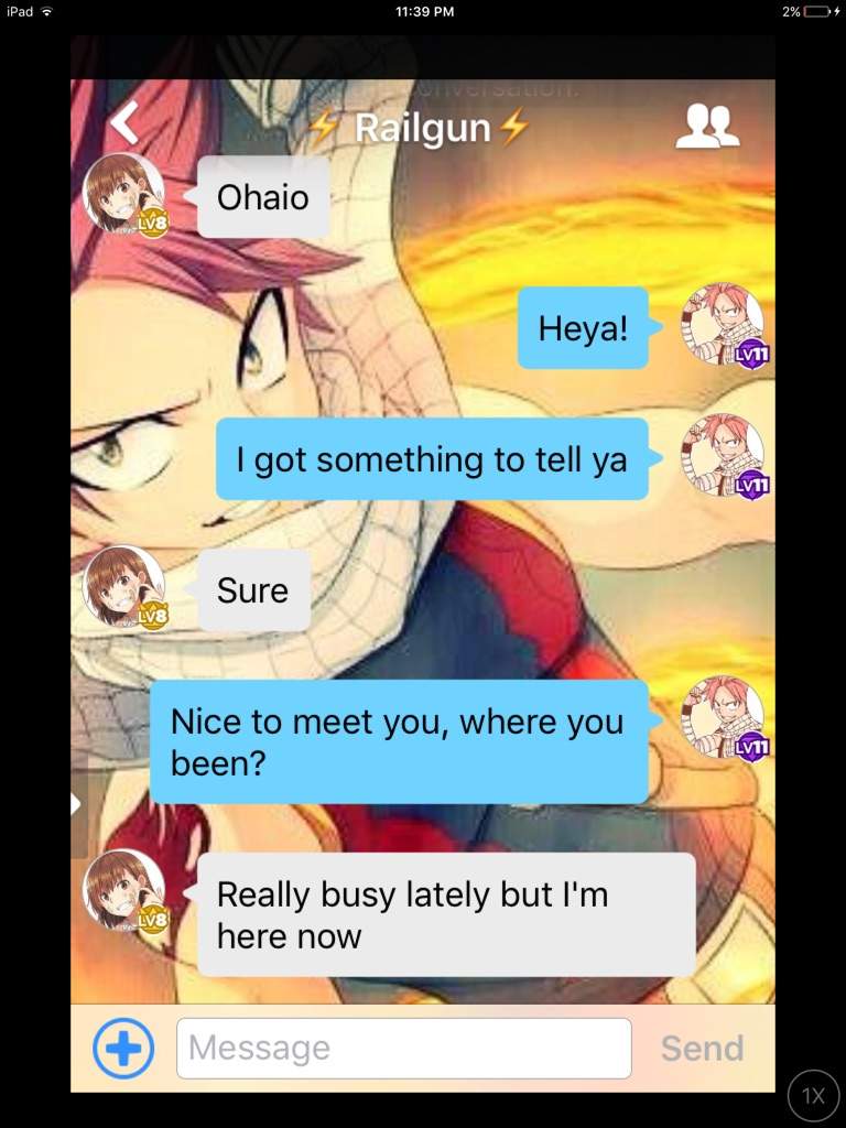 Normal Chat 4 Fairy Tail Amino