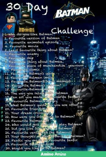Batman 30- day Challenge #8 | Batman Universe Amino