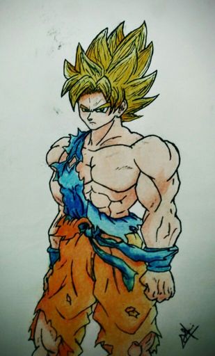 Goku SSJ | Um Traço num Papel Amino