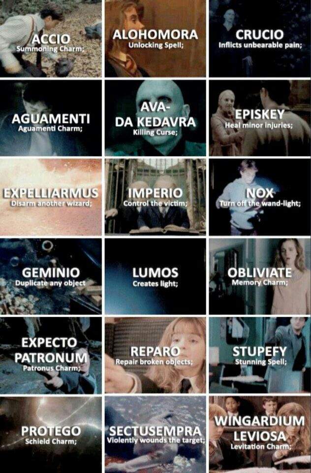Co Oznaczają Zaklęcia Z Harrego Pottera Aprende los hechizos | •Harry Potter• Español Amino