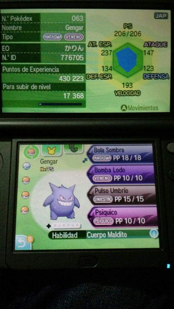 Intercambio gengar nv. 75 por haunter naturaleza modesta | •Pokémon• En ...