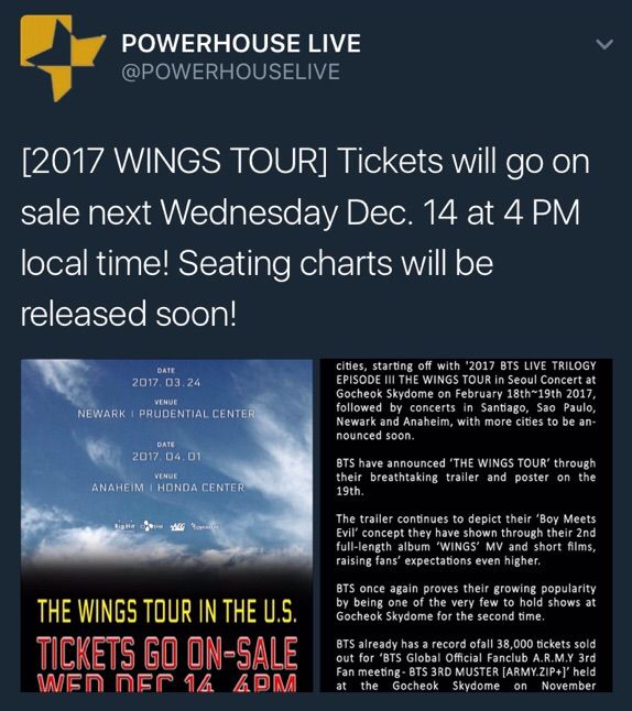 Bts Wings Seating Chart