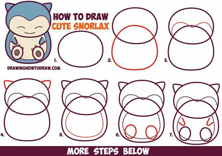 Como dibujar un snorlax anime amino