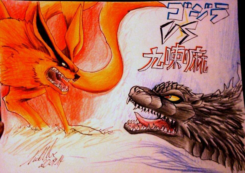 godzilla vs kyuubi daikaiju amino amino