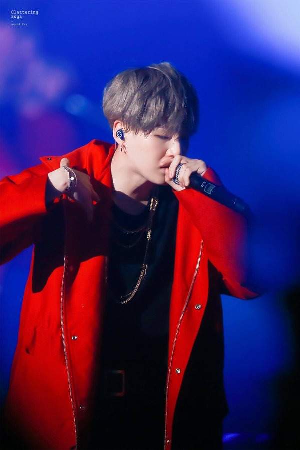 suga red jacket