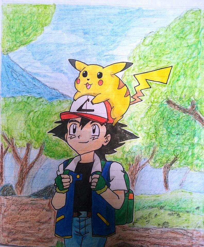 POKEMON (ASH Y PIKACHU) | •Arte Amino• Amino