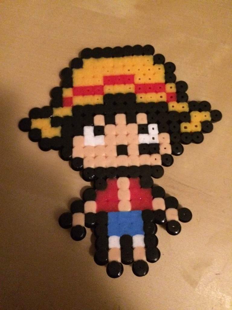 Featured image of post Luffy One Piece Perler Beads Nami s bead sprite from after the timeskip and the adventures on fishman island if you like it feel free to comment and i have many more on my