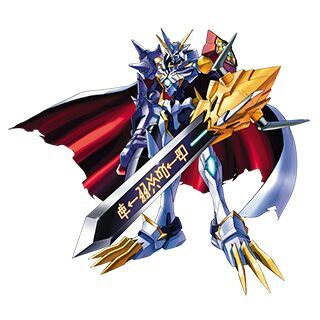 What does Omegamon sword say?
