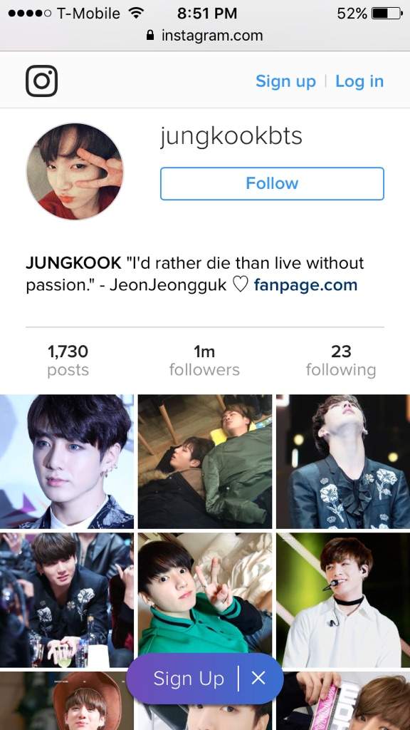 Jungkook Reach 1m followes In Instagram | ARMY's Amino