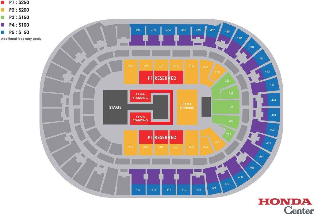 Bts Wings Tour Anaheim Seating Chart