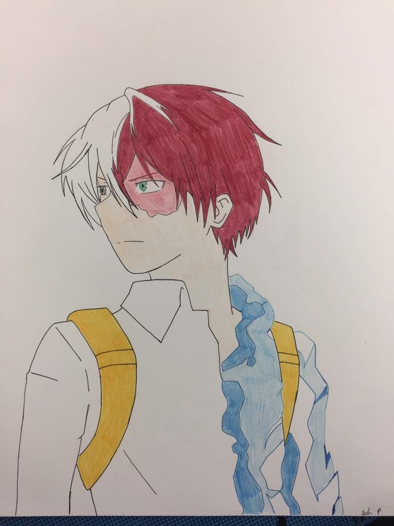 I drew Todoroki! | My Hero Academia Amino