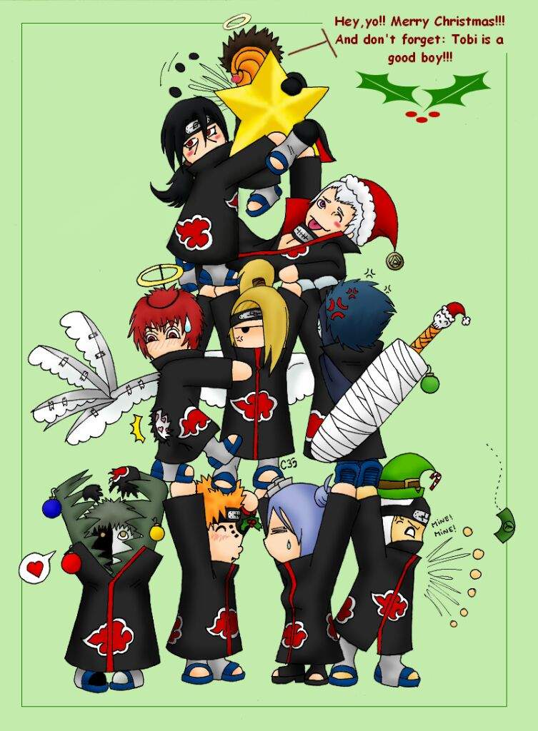 akatsuki santa hat