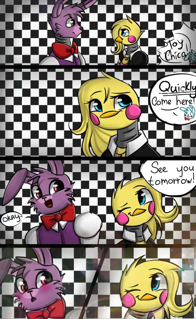 Comic De Bonnie X Toy Chica Fnaf Amino [ Español ] Amino