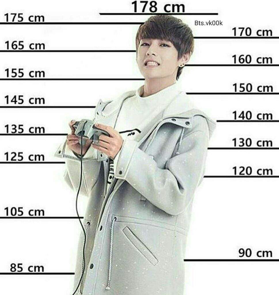 Taehyung Height Chart