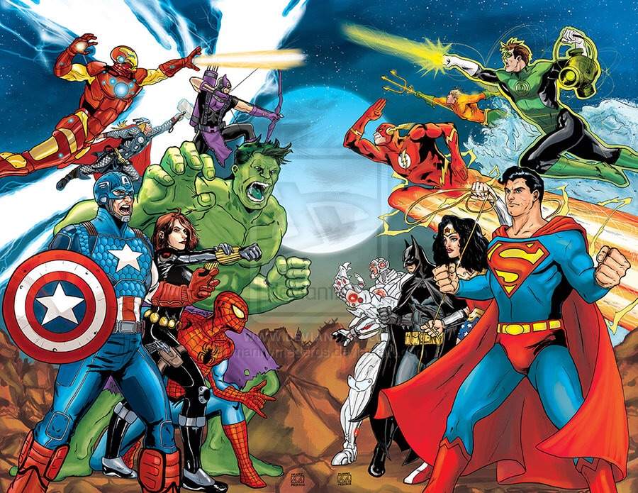 Avengers Vs Justice League.