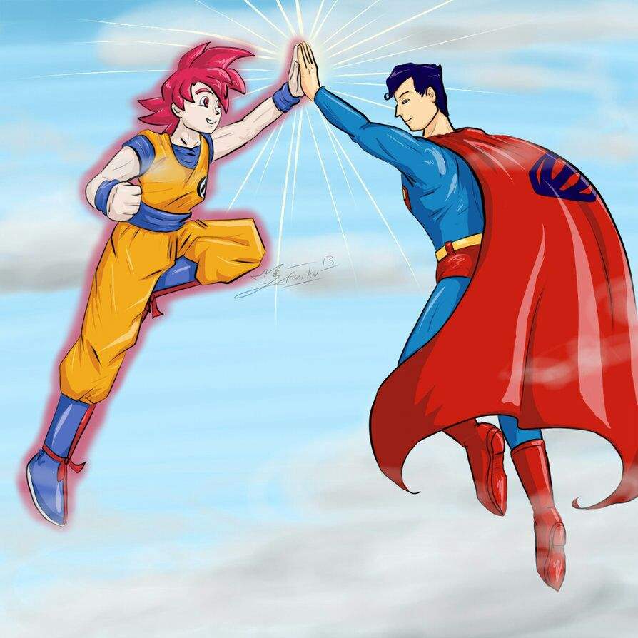 Superman and Goku Team-Up. 
