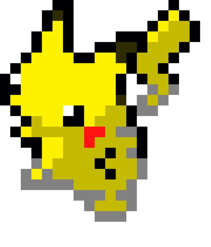 Pixel Art Pokemon Pikachu Petit
