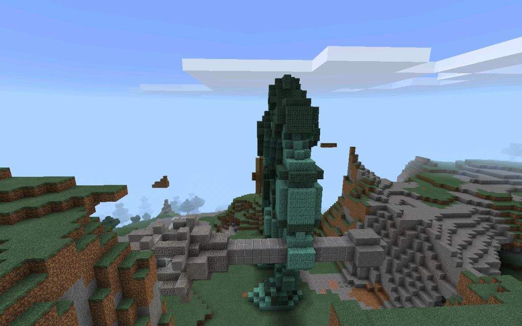 The Stone Colossus / Minecraft Build | Minecraft Amino