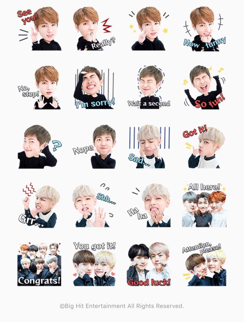  BTS  Stickers  on Apps KPOP RP CITY Amino