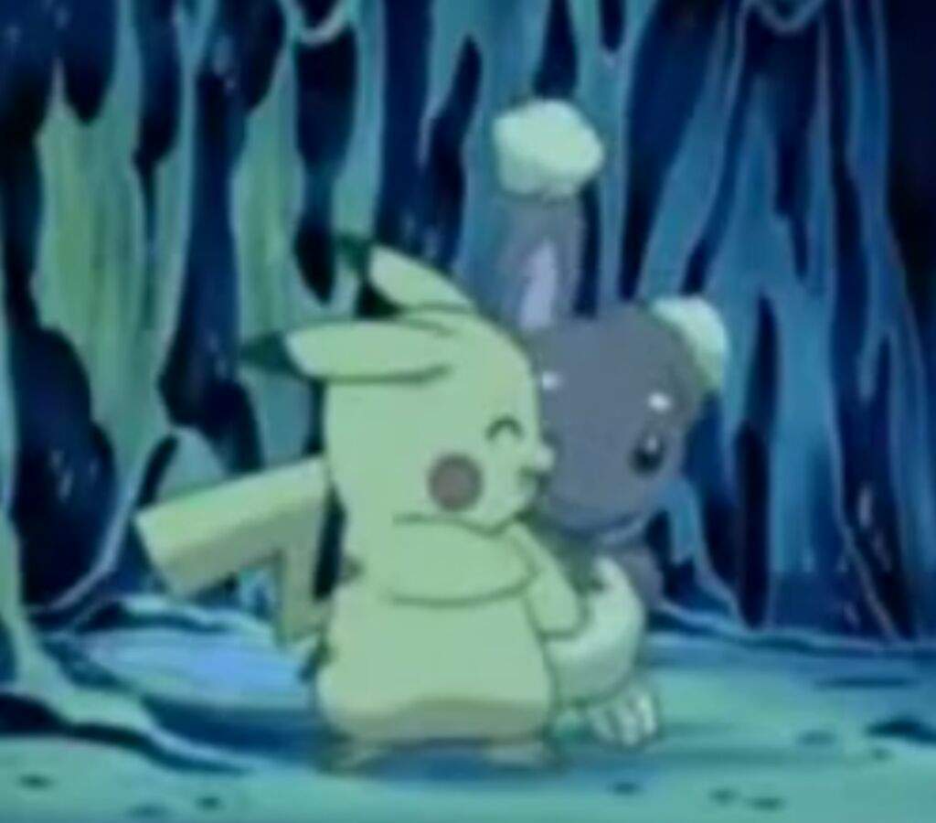 pokemon pikachu and buneary kiss