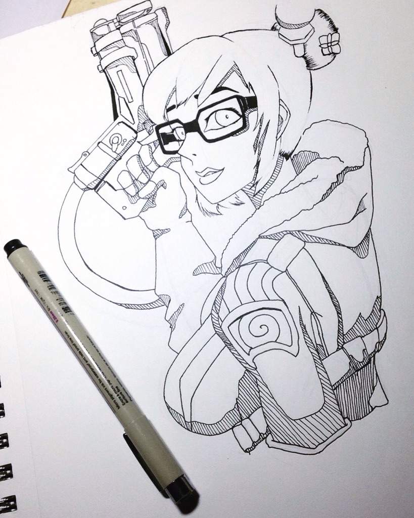 Mei Outline Complete!! | Overwatch Amino