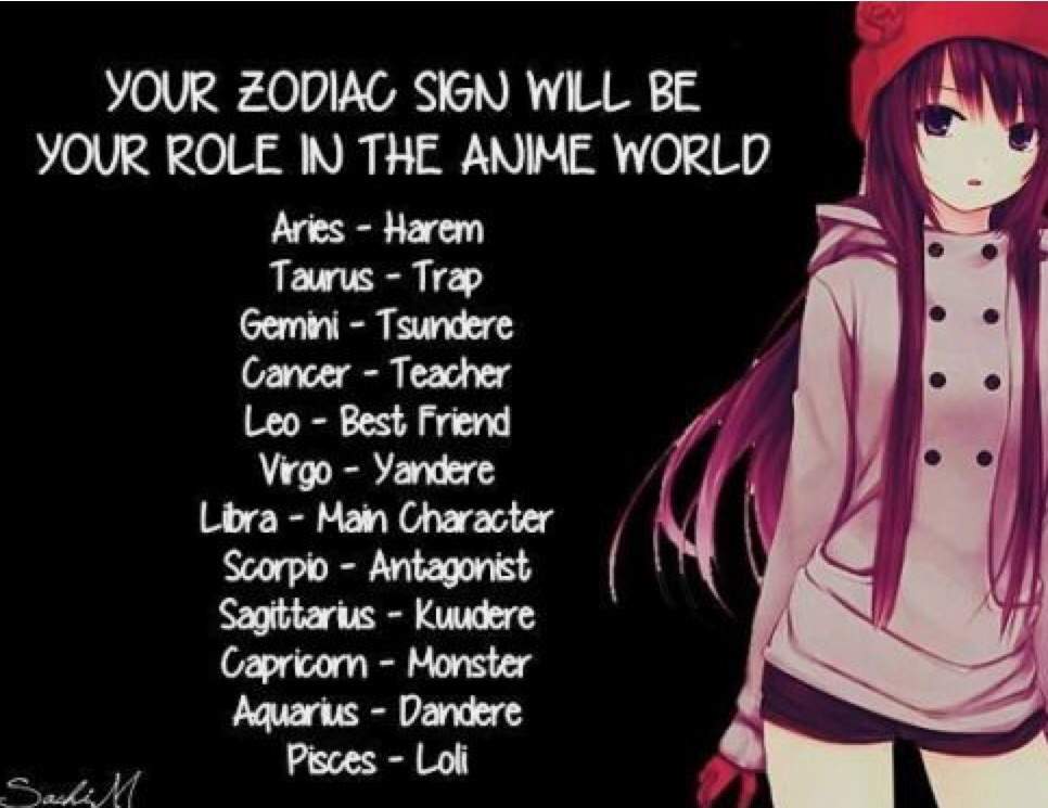My role in the anime world is best friend what's yours. 