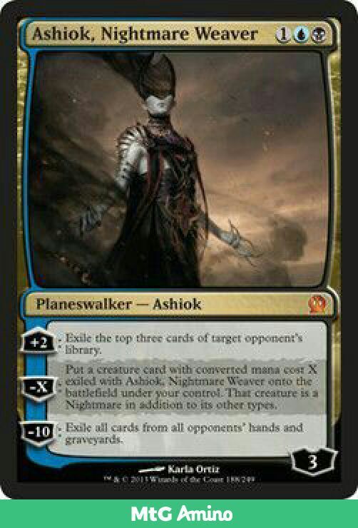 What cards would work well together in a standard blue-black deck, including wizards and/or ...