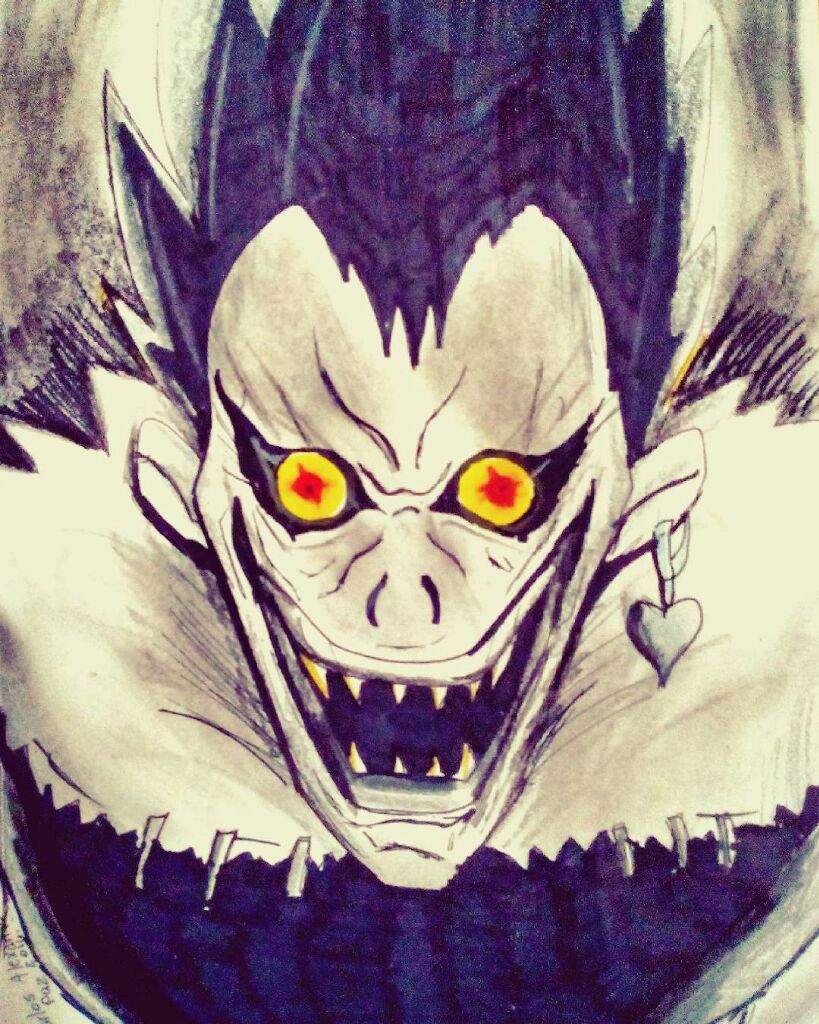 Ryuk/ speed drawing by Carlos Paz( Mirai Art) | Dibujos Y Anime Amino