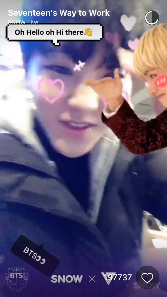 Seventeen Members Using Bts Filter On Snow Army S Amino Seventeen Members Using Bts Filter On Snow Army S Amino