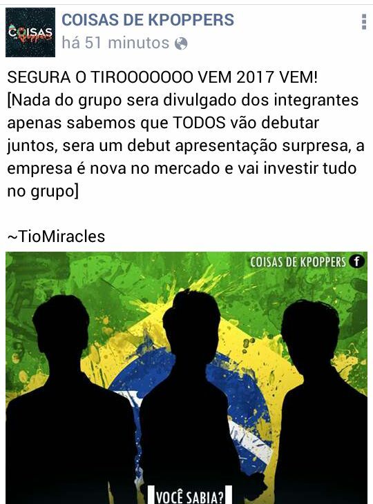 Novo Grupo De B-POP Irá Debutar Em 2017 | •Kpop• Amino