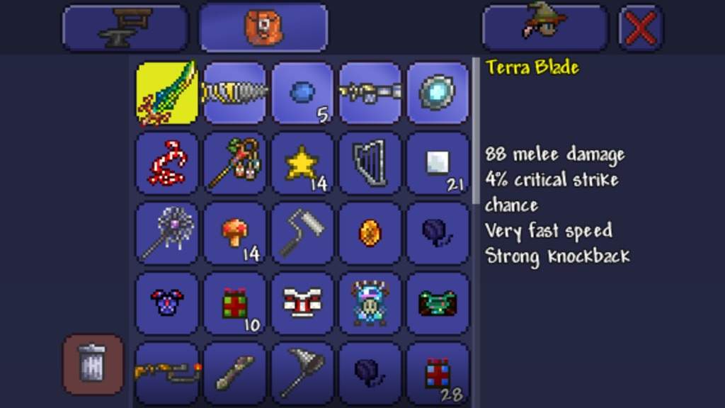 items terraria server