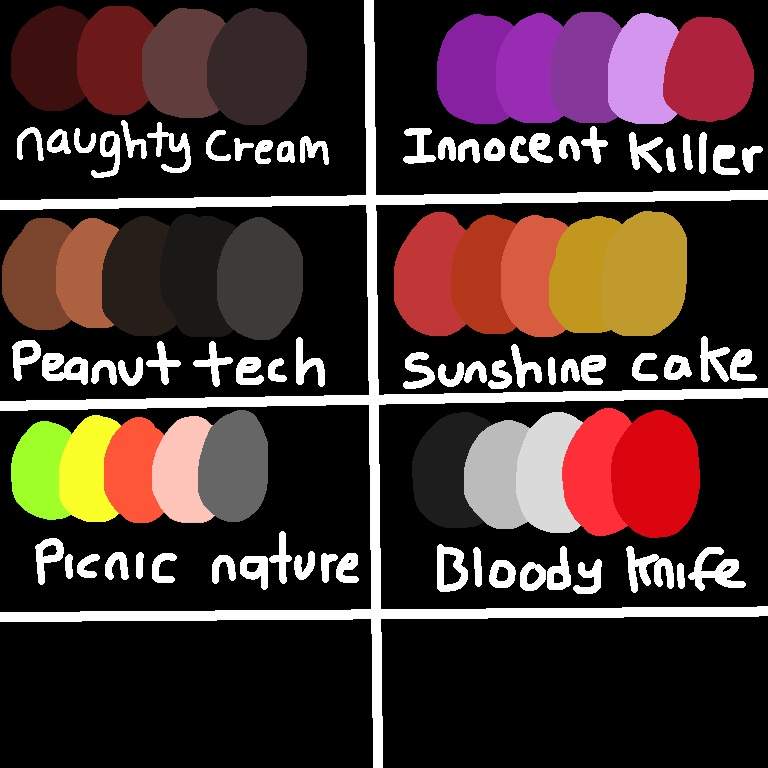 Color Palette FNAF | Five Nights At Freddy's Amino