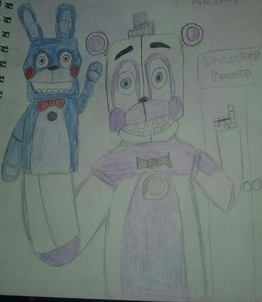 Funtime freddy and bon bon with the breaker room | Five Nights At ...