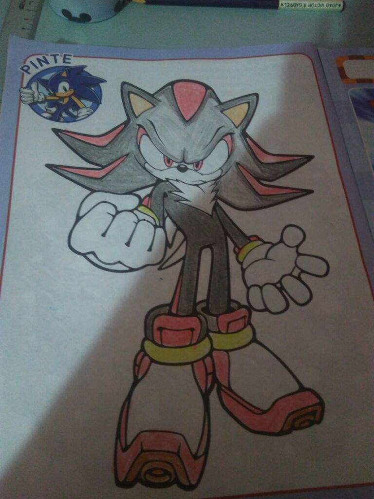 Minha Pintura do Shadow | Sonic Amino PT~BR© Amino