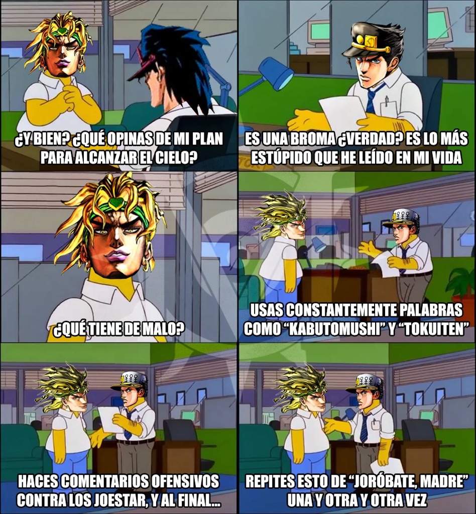 DIO Compartiendo Su Plan Jojos Bizarre Amino Amino