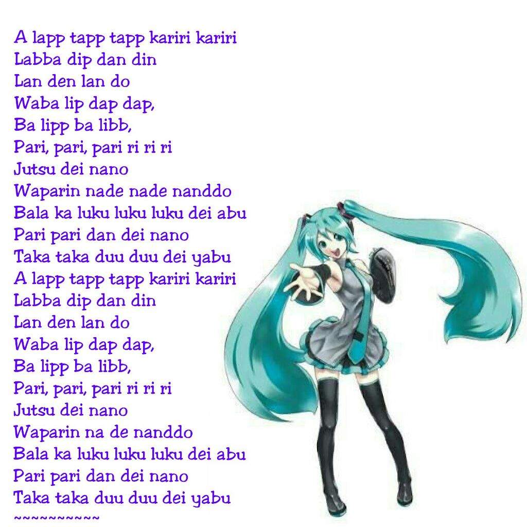 Hatsune miku levan polka lyrics