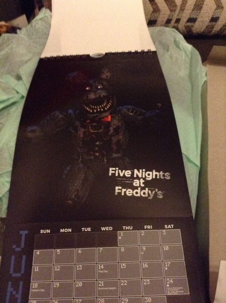 Fnaf Calendar! Five Nights At Freddy's Amino