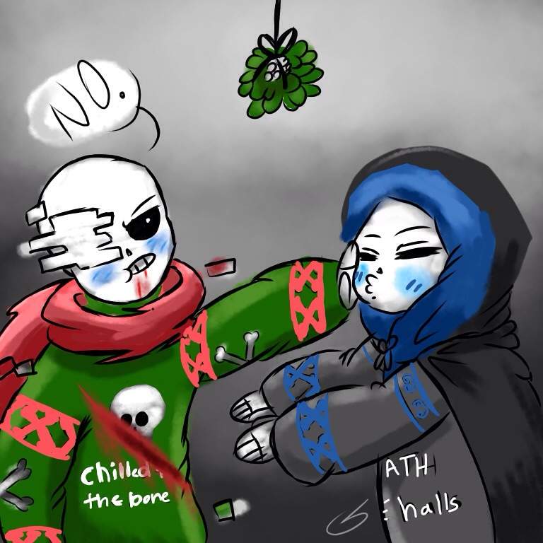 Geno And Death Under A Mistletoe | Undertale Amino